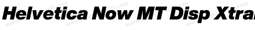 Helvetica Now MT Disp XtraBd字体转换